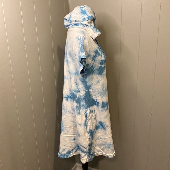 NEW Elan Small Tie Dye Soft Sleeveless Hoodie Sweatshirt Dress Drawstring Pocket - Picture 3 of 8
